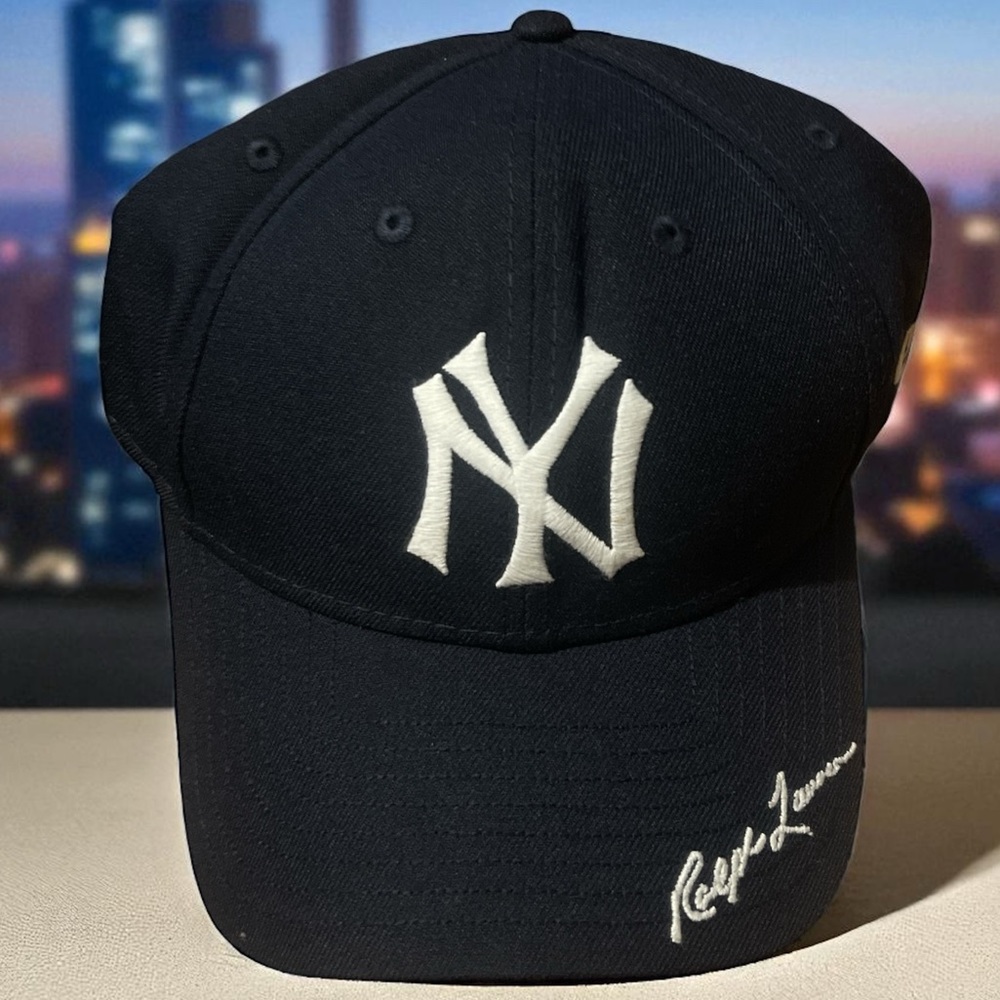 Ralph Lauren Navy Cap with NY Logo (worn)